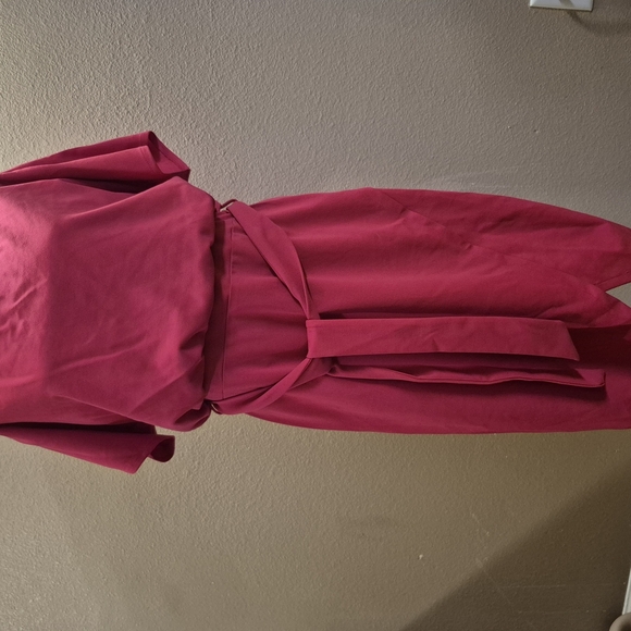 Kensie Red Sheath Dress with Dolman Sleeves - Picture 5 of 8